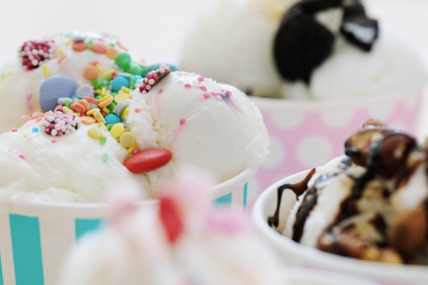 Image of various delicious ice cream options in Houston to enjoy and brighten your day.